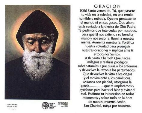 Oraciones Diarias En 2020 | Oraciones Catolicas Cortas Daily Prayers Mornings, San Charbel, St Charbel, Toy Story Birthday Party, Santa Marta, Catholic Prayers, Daily Prayer, Sehun, Sacramento