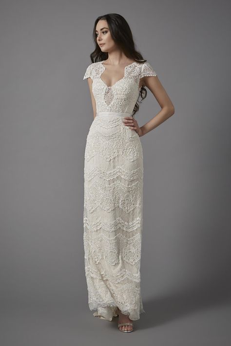 Catherine Deane Bridal, Weddind Dress, Gatsby Wedding Dress, Catherine Deane, Sheath Wedding Gown, Dream Wedding Ideas Dresses, Stunning Wedding Dresses, Romantic Dress, Wedding Dress Inspiration