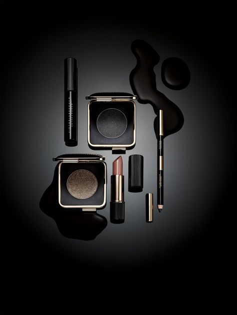 The biggest news from the collab, though, is that there are two new shades being added to the Beckham x Estée Lauder collection, and those lucky enough to get tickets to the designer's show on February 12 will get a sneak peek at the line—right on the runway. Victoria Beckham Makeup, Luxury Advertising, Huda Beauty Lip, Cosmetic Inspiration, Victoria Beckham Collection, Estee Lauder Makeup, Black Makeup, Makeup Tattoos, Makeup On Fleek