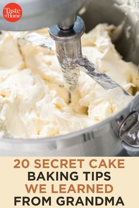 Cake Baking Tips, Baking Secrets, Grandmas Recipes, Cooking Basics, Cake Baking, Savoury Cake, Baking Tips, Cakes And More, Clean Eating Snacks