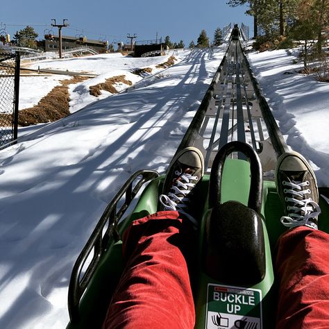 Big Bear Aesthetic Snow, Big Bear California Aesthetic, Big Bear Aesthetic, Fun Sleepover Games, Alpine Slide, Bear Aesthetic, Big Bear California, Aesthetic Snow, California Aesthetic