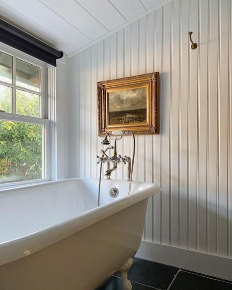 Restaining Furniture, Cottage Bathroom Inspiration, April Vintage, Beadboard Bathroom, Cottage Bathroom, Basement Bathroom, Bathroom Renos, Dream Bathroom, Bathroom Makeover