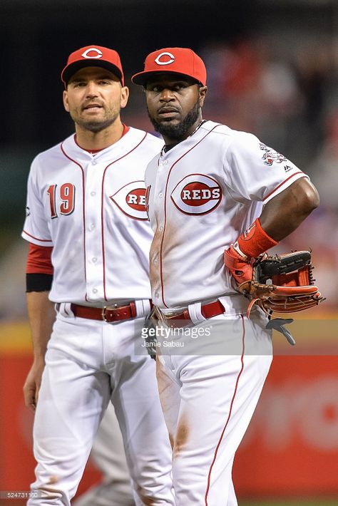 Joey Votto, Brandon Phillips, CIN//April 23, 2016 v CHC Pete Rose Cincinnati Reds, Joey Votto, Marvin Harrison Jr Cardinals, Pete Rose, Sean Murphy Baseball, Baseball Photography, Brian Wilson Baseball, Cincinnati Reds Baseball, Red Pictures