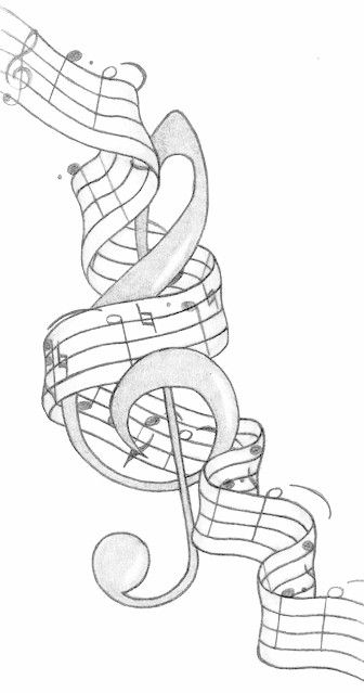 Band Art Drawing, Clarinet Drawing, Cartoon Piano, Music Art Drawing, Drawing Music, Musical Instruments Drawing, Music Drawing, Dibujo Simple, Tree Drawings Pencil