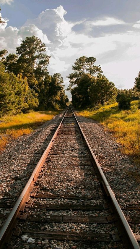 Railroad Track Pictures, Train Tracks Photography, Track Pictures, Summer Wallpapers, Scenic Railroads, Summer Iphone, Railroad Photography, Railroad Photos, Photo Background Images