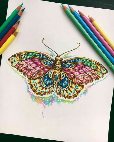 Colors Ivy And The Inky Butterfly, Johanna Basford Coloring Book, Adult Colouring Pages, Colored Pencil Techniques, Basford Coloring, Johanna Basford Coloring, Coloring Tutorial, Colouring Techniques, Coloured Pencils