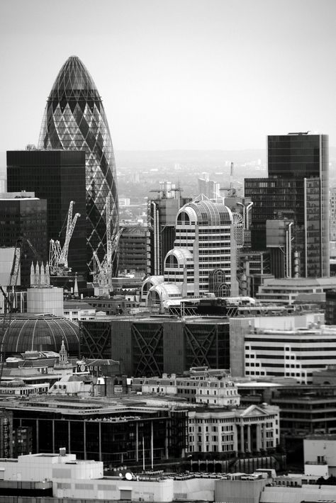 London Skyline | by 8DCPhotography (www.8dcphotography.co.uk) Armadillo Photography, London Black And White, Paris Black And White, London Living, The London Eye, Black And White City, White Landscape, Black And White Landscape, City Of London