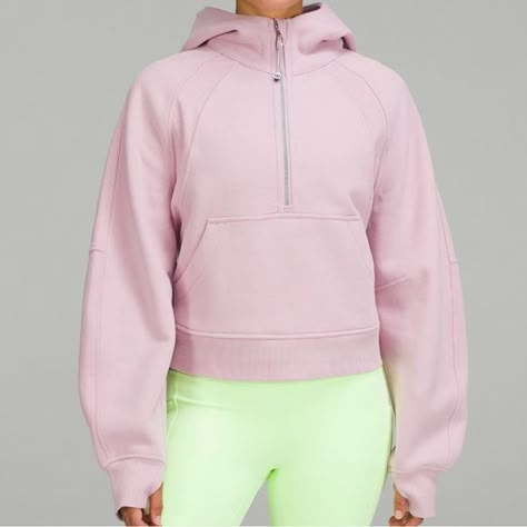 Lululemon scuba half zip pink peony size M/L Lululemon Stuff, Lulu Fits, Scuba Top, School Fit Ideas, Christmas List 2022, Lululemon Hoodie, Lululemon Outfits, Technical Clothing, Lululemon Scuba Hoodie