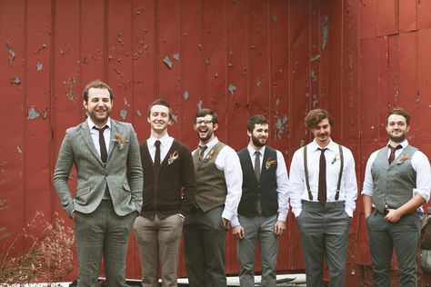 . Vintage Groomsmen Attire, Casual Groomsmen Attire, Mismatched Groomsmen, Casual Groom, Casual Groomsmen, Groomsmen Vest, Grooms Men, Grooms Party, Groom Party