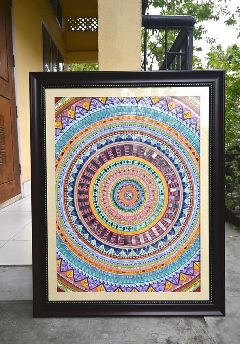 Buy Handmade Mandala Art, Bohemian, Yoga Art, Glass Art, Mirror, 73 X 93 Cm, Mandala Therapy, Home Decor Online in India - Etsy Wellness Decor, Art Mirror, Mandala Boho, Therapeutic Art, Art Spiritual, Sacred Geometry Art, Art Mandala, Mandala Wall, Mandala Wall Art