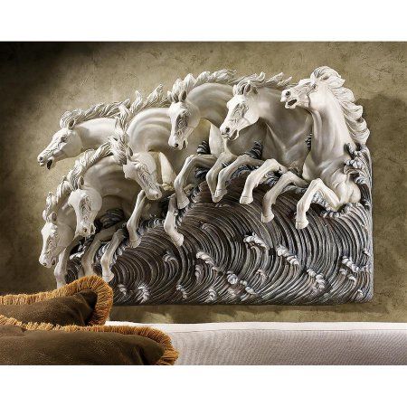 Modern Wall Sculptures, Sea Sculpture, Sculptural Wall, Metal Wall Sculpture, Relief Sculpture, Plaster Art, Horse Wall, Horse Sculpture, Equine Art