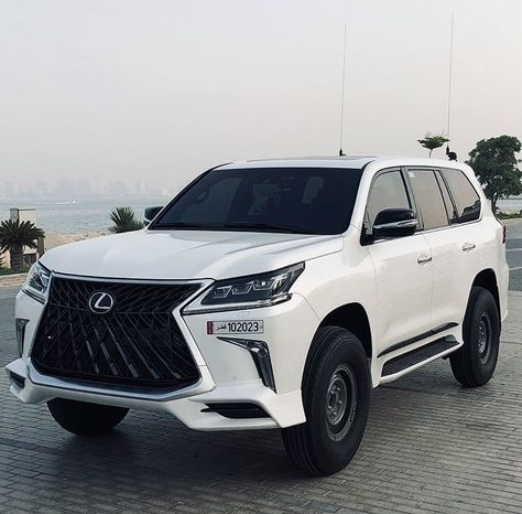 Toyota Lexus Lx 570, White Suv Aesthetic, White Lexus Suv, White Lexus, Toyota Runner, Dream Cars Lexus, Luxury Suv Cars, Lexus Lx 570, White Suv