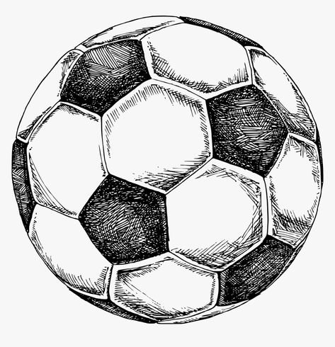 Soccer Ball Drawing, Soccer Drawing, Football Artwork, Football Drawing, Png Illustration, Ball Drawing, Drawing Png, Football Illustration, Football Png