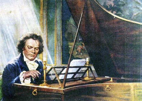 Baroque Composers, Beethoven Music, Art Haus, Violin Instrument, Classical Music Composers, Playing The Piano, Ludwig Van Beethoven, Moonlight Sonata, Playing Piano