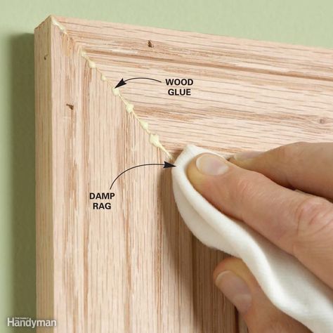 Glue and Sand Miters for a Seamless Fit Trim Carpentry, Working With Wood, The Family Handyman, Trim Work, Carpentry Diy, Building Projects, Family Handyman, Diy Home Repair, Tool Hacks