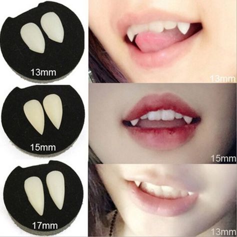 Werewolf Teeth, Werewolf Fangs, Tooth Costume, Teeth Fangs, Makeup Zombie, Halloweenský Makeup, Clown Dress, Denture Adhesive, Vampire Halloween Costume