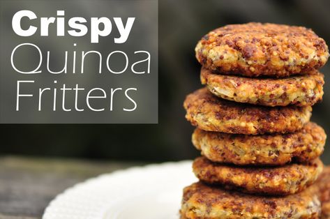 Appy Recipes, Quinoa Fritters, Crispy Quinoa, Cholesterol Lowering Foods, Fritter Recipes, Quinoa Recipes, Food Shows, Vegetarian Dishes, Clean Eating Recipes