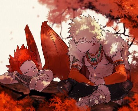 Fantasy Kiribaku AU,  While taking care of and nursing a Dragon Shape… #fanfiction Fanfiction #amreading #books #wattpad Fantasy Kiribaku, Kiri Baku, Fantasy Au, Bakugou Manga, Dragon King, Kirishima Eijirou, Bakugou Katsuki, Buko No Hero Academia, My Hero Academia Memes