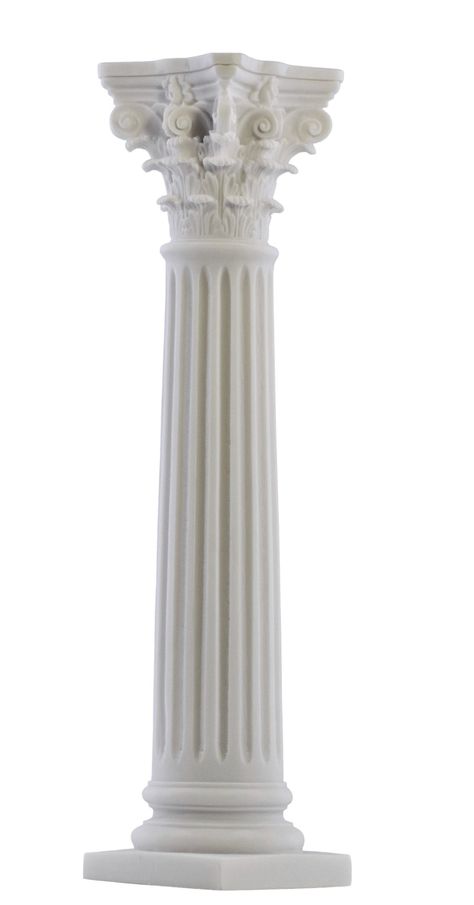 HANDMADE IN GREECE Cast Marble Dimensions (approximately): Height : 40 cm (15.75 inches) Width:10 cm (3.94 in) Weight: 2 kgr ( 4.4 lb) Cast Marble statues are made from a composite material in which natural crushed Greek Marble stone is mixed with a small quantity of resin that works as a glue. The mixture is then poured into a mold of the statue design. Over 90% of the finished sculpture is natural crushed Greek Marble stone, which gives it a look and feel of solid natural marble. This strong m Pillar Design Interior, Corinthian Order, Ionic Order, Statue Design, Marble Pillar, Greek Columns, Fluted Columns, Pillar Design, Corinthian Column