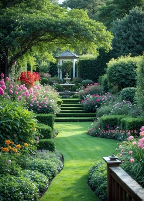 Exquisite Gardens, Back Garden Design, Estate Garden, Garden Design Ideas, Home Garden Design, Garden Yard Ideas, Backyard Garden Design, Garden Pathway, Garden Landscape Design