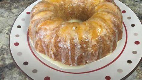 Fuzzy Navel Cake II Recipe | Allrecipes Lemon Buttermilk Pound Cake, Moist Lemon Pound Cake, Canned Pumpkin Recipes, Drop Cake, Orange Pound Cake, Pineapple Glaze, Pumpkin Recipes Easy, Sour Cream Pound Cake, Cream Cheese Pound Cake