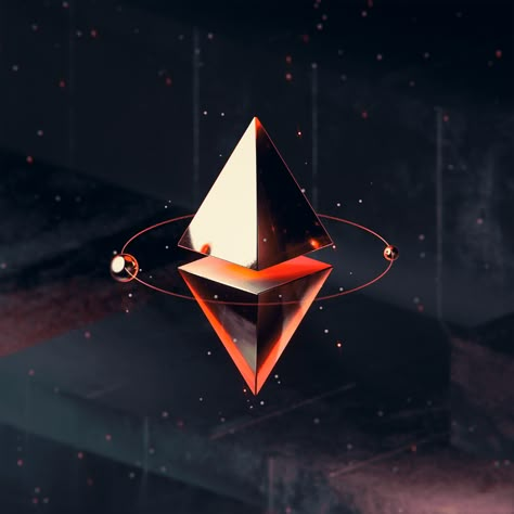 On the road of 100 Ethereum Icon Renderings — Crypto Motion Poster, Bitcoin Logo, Modern Graphic Art, Geometric 3d, Crypto Bitcoin, Futuristic Art, 3d Artwork, Blender 3d, 3d Illustration