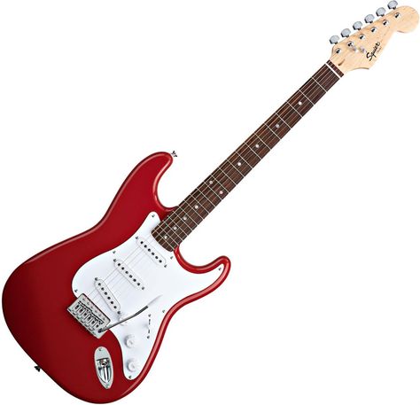 Red Fender Stratocaster Squier Guitars, Red Electric Guitar, Guitar Drawing, Guitar Stickers, Eric Johnson, Cheap Guitars, Fender Squier, Best Acoustic Guitar, Fender Guitar