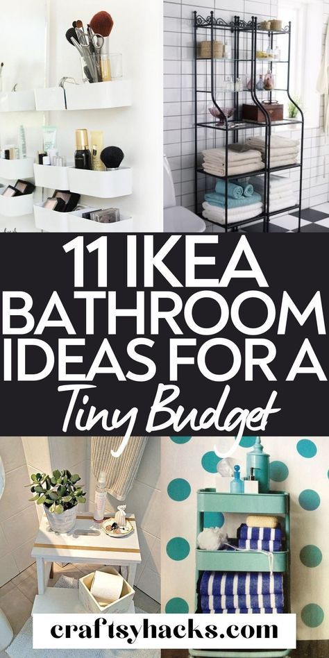 Small Rental Bathroom, Ikea Bathroom Storage, Bathroom Redecorating, Bathroom Storage Hacks, Rental Bathroom, Ikea Products, Small Bathroom Organization, Ikea Bathroom, Bathroom Diy