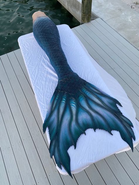 Mermaid Tail Aesthetic, Black Mermaid Tail, Siren Tail, Blue Mermaid Tail, Mermaid Tail Pattern, Mermaid Stories, Silicone Mermaid Tails, Mermaid Man, Mermaid Top