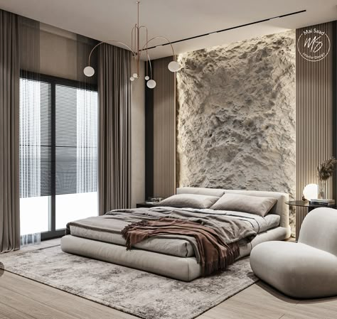 Modern Bedroom :: Behance Diy Seng, Luxury Bedroom Master, Luxurious Bedroom, Bedroom Bed Design, Modern Bedroom Design, Simple Bedroom, Home Room Design, Design Living Room, Luxurious Bedrooms