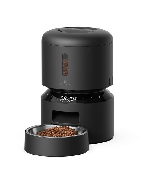 PETLIBRO Automatic Cat Feeders, Automatic Cat Food Dispenser for Freshness Preservation, Pet Dry Food Dispenser with Twist Lo Auto Cat Feeder, Cat Food Dispenser, Automatic Cat Feeder, Automatic Feeder, Food Dispenser, Cat Feeder, Dog Food Storage, Animal Habitats, Stainless Steel Bowl