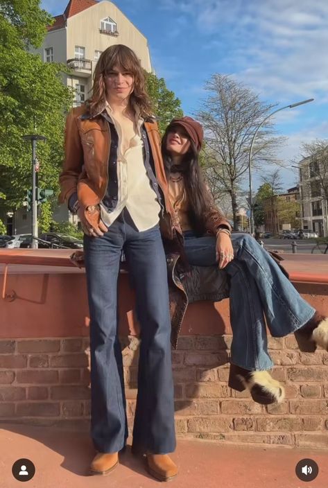 70s Rocker Outfit, 70s Fashion Rock, 70s Rocker Fashion, Glam Rock Outfit, Funky Fitz, Glam Rock Outfits, 70s Fits, Grunge Cowboy, 70s Fashion Men