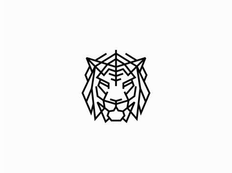 Origami Tiger Tattoo, Geometric Tiger Tattoo Design, Geometric Tiger Tattoo, Knife Logo, Geometric Tiger, Tiger 900, Origami Tattoo, Tiger Tattoo Design, Lion Artwork