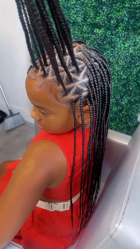 Girls Braided Hairstyles Kids, Kids Box Braids, Black Kids Braids Hairstyles, Kids Style Hair, Hairstyles Girl, Kids Hairstyle, Kid Hair, Kids Braids, Lil Girl Hairstyles