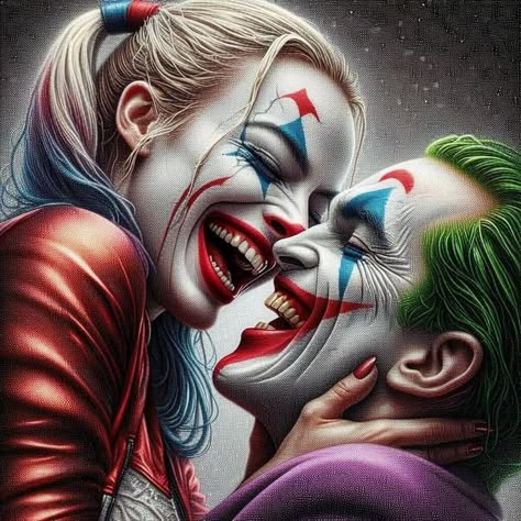 Joker And Harley Quinn Wallpapers, Joker E Harley Quinn, Gemstone Artwork, Harley Quinn Tattoo, Joker Y Harley Quinn, Harley And Joker Love, Der Joker, Joker Images, Harley Quinn Drawing