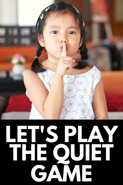 Every parent has used the "let's play the quiet game" trick at least once in their lives, and this surprisingly fun twist on the traditional quiet game will give you some quiet time, and your kids a fun activity to do in the meantime! Read more at MomDot.com! Quiet Games For Kids Indoor, Quiet Games, Diy Kids Games, Indoor Games, Fun Activities To Do, Lets Play, Activities To Do, Kids Shows, Games For Kids