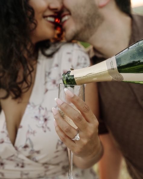 Cheers to that perfect champagne pop! 🍾✨ Capturing these joyful moments during engagement shoots is always a bubbly adventure, even if it gets a little sticky! 🥂 @shirazgardentx #engagementphotos #champagnemoments #shirazgardentx Champagne Couple Photoshoot, Couples Champagne Photo Ideas, Cheers Engagement Photos, Champagne Popping Pictures, Whimsical Engagement Photos, Champagne Spray, Christmas Couple Pictures, Cheers To That, Fun Engagement Photos