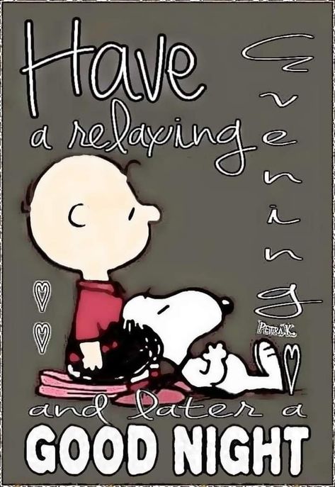 Snoopy Evening, Charlie Brown Quotes, Brown Quotes, Evening Greetings, Snoopy Quotes, Snoopy Love, Good Night Wishes, Night Wishes, Charlie Brown And Snoopy