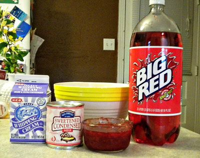 Big Red Ice Cream, Big Red Soda, Red Ice Cream, Home Made Ice Cream, Cuisinart Ice Cream Maker, Cuisinart Ice Cream, Strawberry Soda, Strawberry Drinks, Ice Cream Maker Recipes