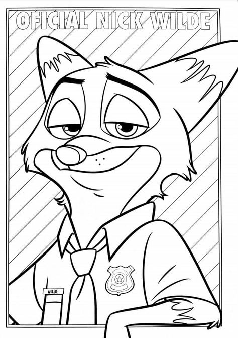 Zootopia Coloring Pages, Movies Stills, Disney Colouring, Disney Coloring Sheets, Free Coloring Pages For Kids, The Little Mermaid Ariel, Colouring Sheets, Nick Wilde, Mermaid Drawings