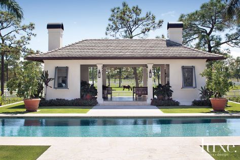 Pool Pavilion, Pool House Designs, Pool House Plans, Pool Cabana, Luxe Interiors, Home Tours, Swimming Pool Designs, Interiors Design, Southern Charm