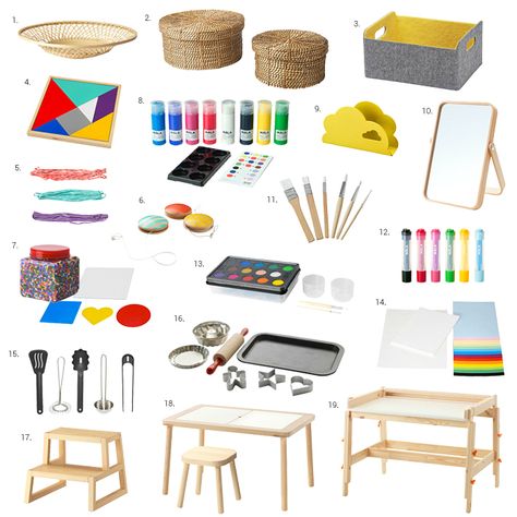 Latest Finds Ikea at How we Montessori Princess Playroom, Narnia Nursery, Preschool Movement, Playroom Interior, Ikea Montessori, Montessori Projects, Montessori Games, Montessori Bedroom, Life Activities