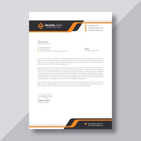 Professional Letterhead Template, Professional Letterhead, Letterhead Template, Letterhead Design, Letterhead, Outfit Women, Vector Photo, Shirt Outfit, Premium Vector