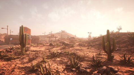 Post Apocalyptic Desert by KK Design in Environments - UE4 Marketplace Fantasy Landscape Desert, Desert Concept Art, Post Apocalyptic Desert, Post Apocalyptic Fantasy, Desert Background, Landscape Desert, Deserts Of The World, Desert Environment, Desert Scene