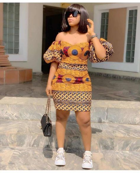 30 Ankara Skirt And Blouse Styles You'll Love | ThriveNaija African Maternity Dresses Style, Simple Ankara Short Gown Styles, African Maternity Dresses, Ankara Short, Ankara Short Gown Styles, Ankara Dress Styles, African Prom Dresses, Short African Dresses, Ankara Gown Styles