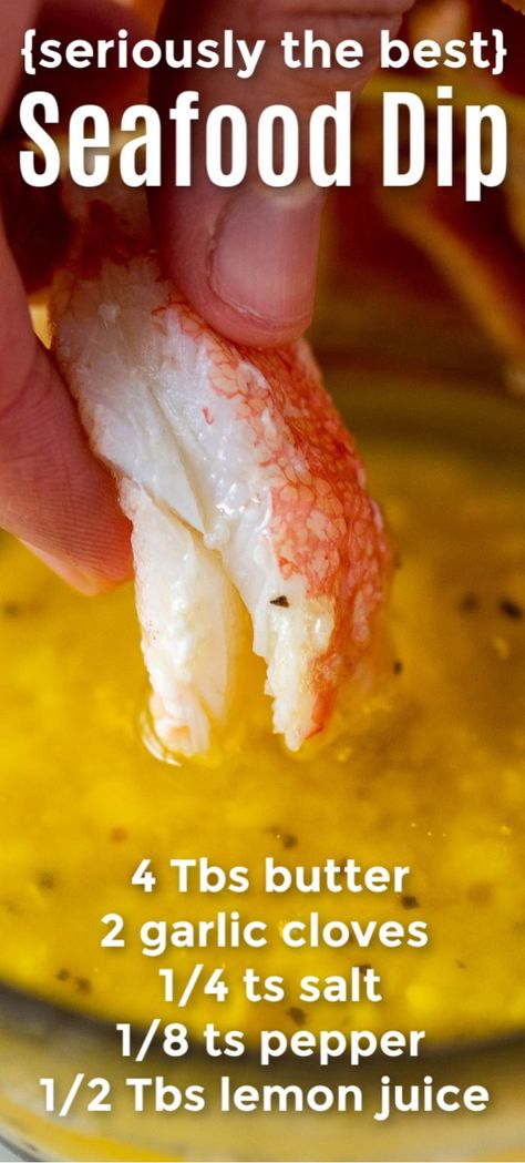 Seafood Dipping Sauce, Seafood Dip, Seafood Boil Recipes, Seafood Sauce, Boiled Food, Crab Recipes, Crab Legs, Seafood Dinner, Butter Sauce