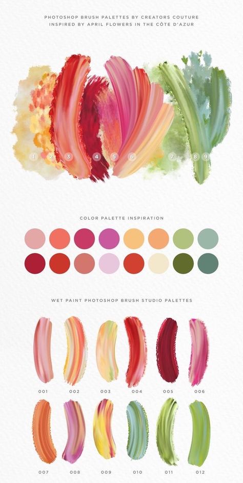 Spring Desert Color Palette, Floral Wedding Color Palettes, Colorful Wedding Scheme Colour Palettes, Tropical Flower Color Palette, Late Summer Palette, Zinnia Color Palette, Southern California Color Palette, Anthropologie Inspired Party, Colorful Antique Wedding