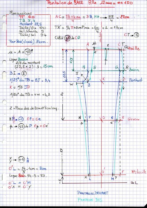 comment tracer Base Pantalon fille 10à16 ans ! Base d'après la base du pantalon pour fille 10/16ans de J Chiappetta, ici schémas en une partie dos et devant, modèle réduit : un carreau = 2,5 cm mensuration fille 12 ans pour le tracé : TP : 78 TT : 60... Store Display Design, Women Pants Pattern, Making 10, Diy Sewing Clothes, Clothes Sewing Patterns, Display Design, Trend Forecasting, Lace Making, Pants Pattern