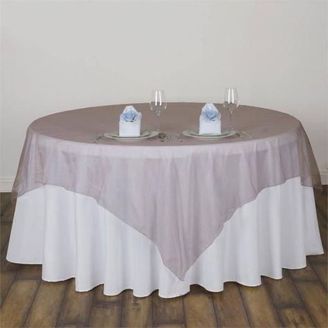 $4.99 | Sheer organza overlays are made from premium quality nylon, these overlays will impart an impeccable sheen and glossy luster to your plain reception or wedding tables. Spread these atop your plain or colorful table linens to create wonderful contrastive effects, in the hues that compliment your wedding day theme. Create wonderful bows, or other stylish accents with these glossy organza table cloths. Wedding Table Overlays, Mothers Day Tea Party, Gold Charger Plates, Gold Table Runner, Mother's Day Decoration, Mothers Day Decorations, Green Wedding Decorations, Organza Styles, Gold Tablecloth