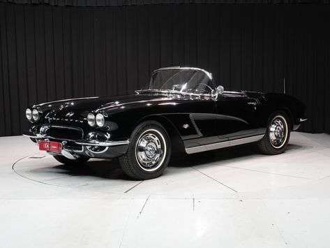 New in private collection: Corvette C1 Cabriolet '62 Lucifer Corvette, 62 Corvette, C1 Corvette, 1962 Corvette, Old Sports Cars, Vintage Corvette, Donk Cars, Old Muscle Cars, Mustang Convertible